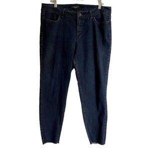 Nine West Frayed Hem Jeans Size 16